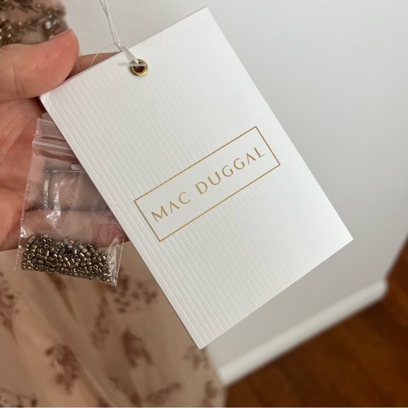 Mac Duggal Nude Embroidered Maxi Dress - Picture 15 of 15